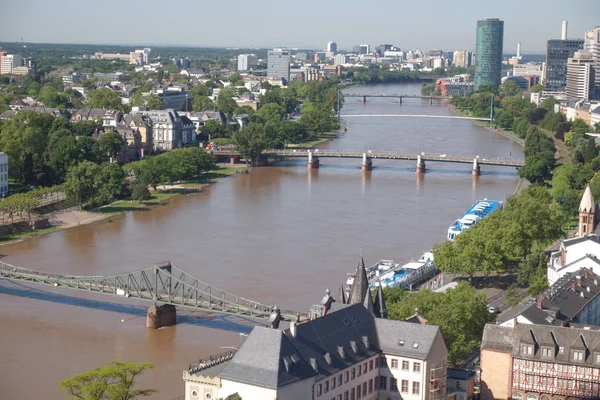 フランクフルトの空中風景 — ストック写真