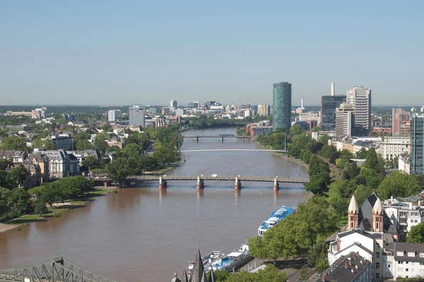 Luchtfoto van Frankfurt — Stockfoto