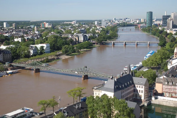 Frankfurt 'un hava görüntüsü — Stok fotoğraf