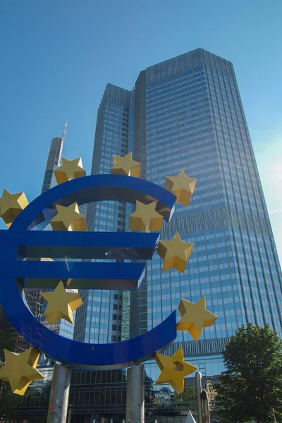 Banco Central Europeo en Frankfurt — Foto de Stock