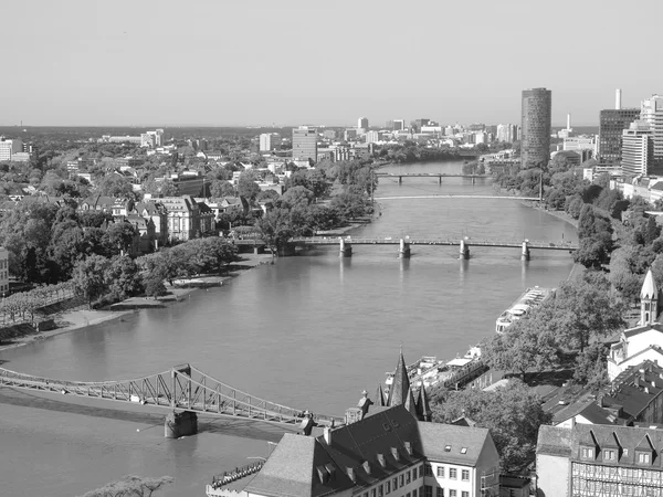 Letecký pohled na Frankfurt — Stock fotografie