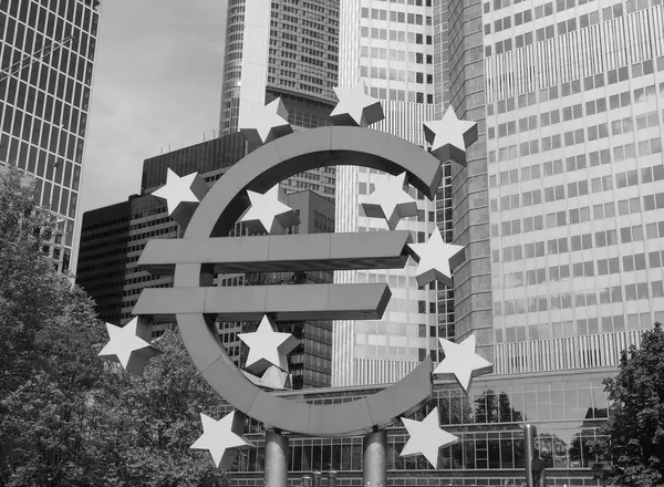 Banco Central Europeu em Frankfurt — Fotografia de Stock