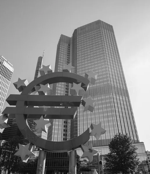 Banco Central Europeo en Frankfurt — Foto de Stock