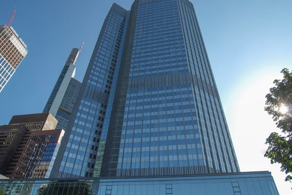 Европейский центральный банк во Франкфурте — стоковое фото