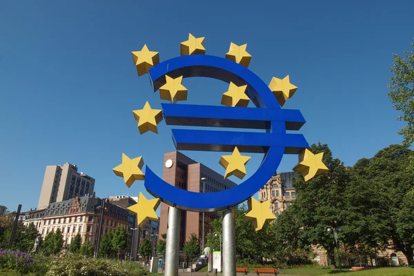 Banca Centrală Europeană din Frankfurt — Fotografie, imagine de stoc