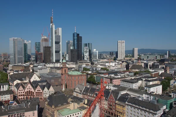 Flygfoto över Frankfurt — Stockfoto