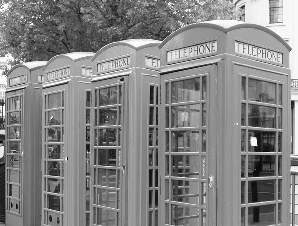 伦敦电话箱 — 图库照片