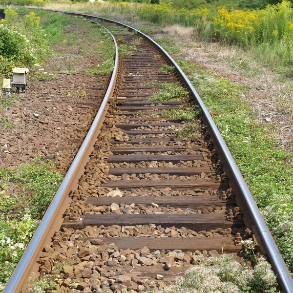 Σιδηροδρομικές γραμμές σιδηροδρόμων — Φωτογραφία Αρχείου