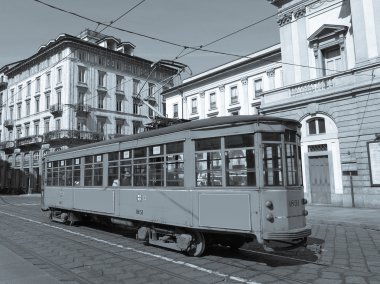 Vintage tramvay, milan
