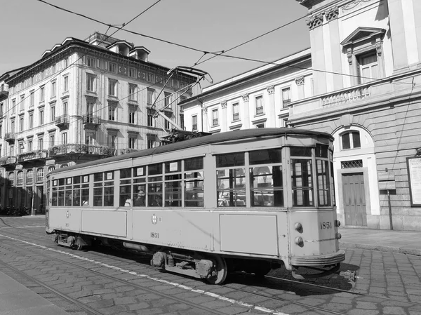 Historická tramvaj, Milán — Stock fotografie