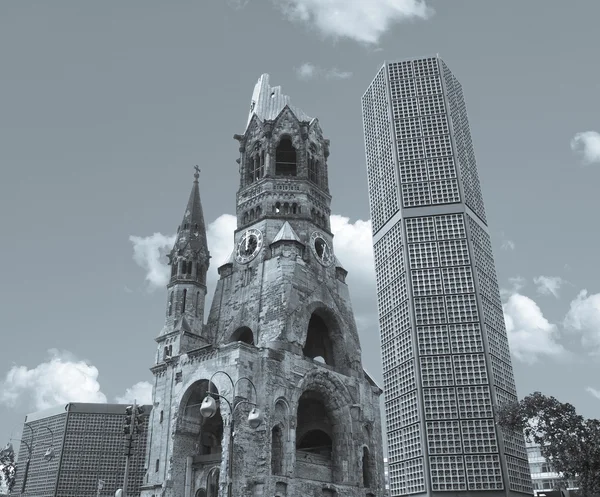 Ruines de l'église bombardée, Berlin — Photo