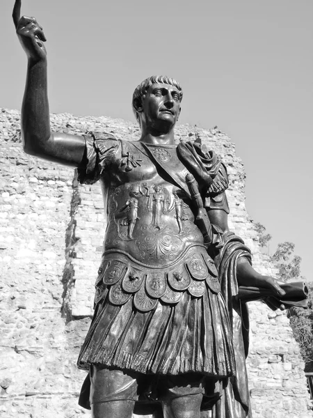 İmparator Trajan'ın heykeli — Stok fotoğraf