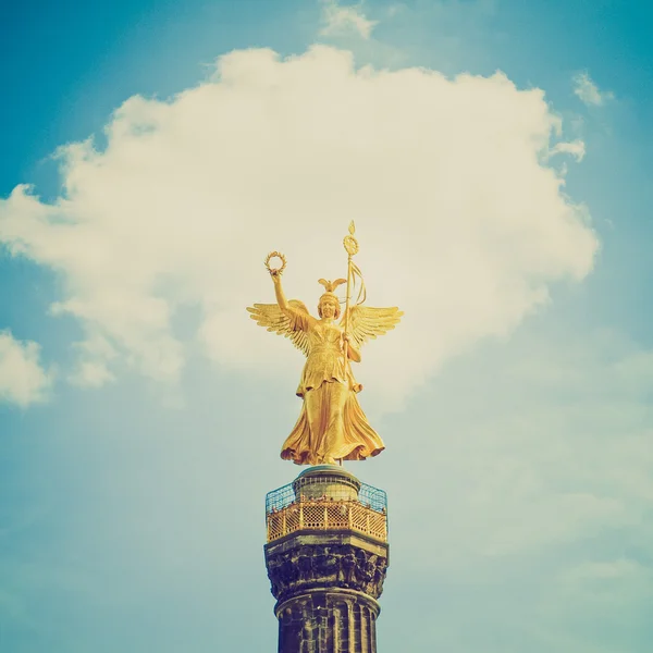 Retro vzhled Berlín anděl — Stock fotografie