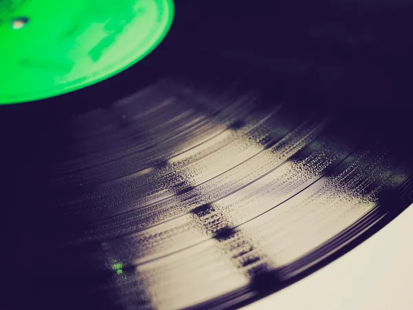 Disco in vinile dall'aspetto retrò — Foto Stock