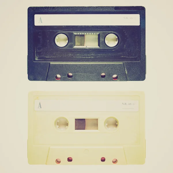 Retro look Tape cassette — Stock Photo, Image