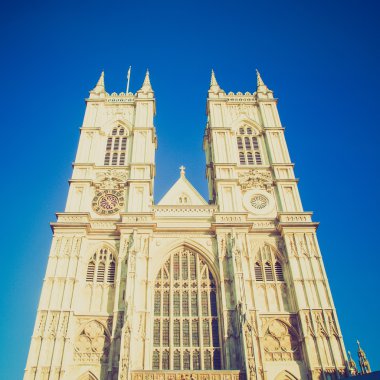 Vintage bir görünüm westminster abbey