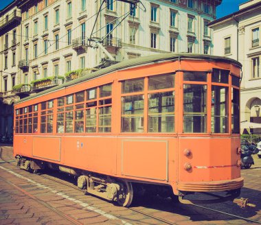 Vintage tramvay, milan
