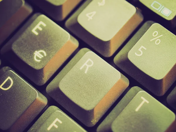 Retro look Clavier d'ordinateur — Photo