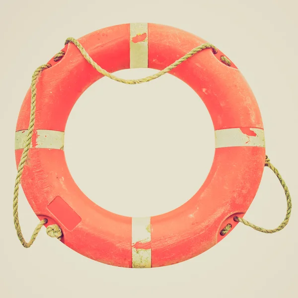 Retro görünüm lifebuoy — Stok fotoğraf