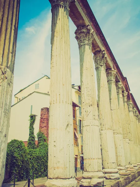 Retro utseende Colonne di San Lorenzo, Milano — Stockfoto