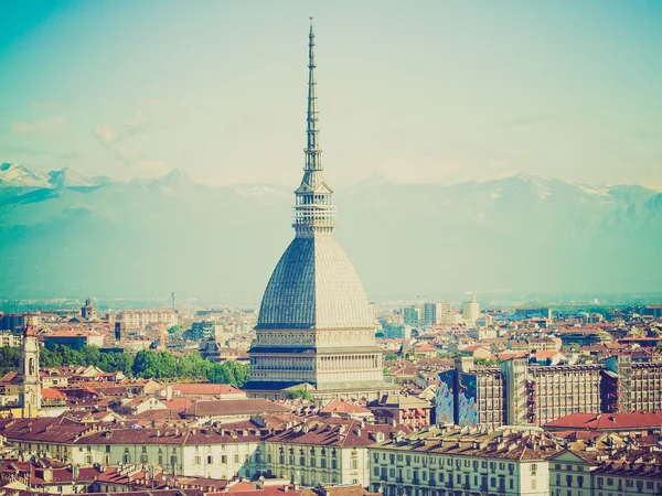 Retro görünüm Torino, İtalya — Stok fotoğraf