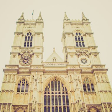 Vintage bir görünüm westminster abbey