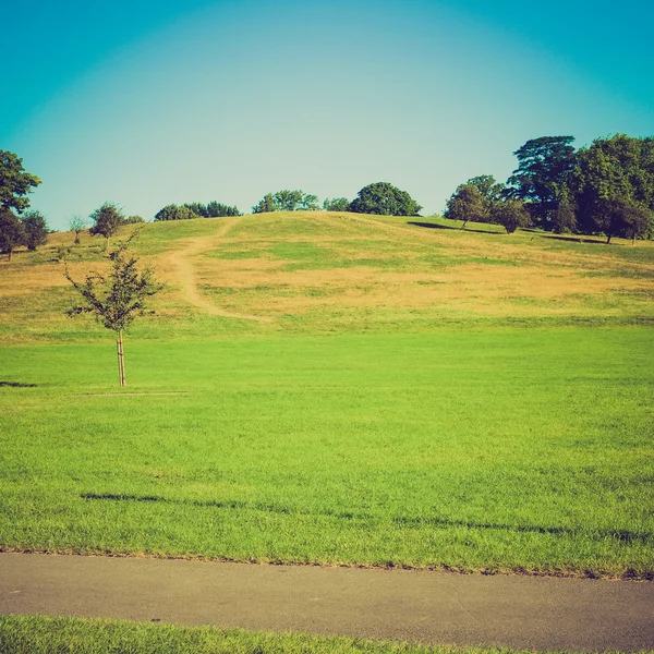 Vintage look Primrose Hill London — Stock Photo, Image