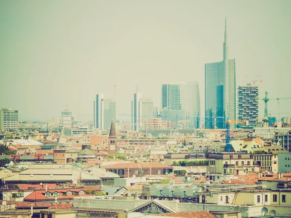 Ретро-взгляд Милан, Италия — стоковое фото