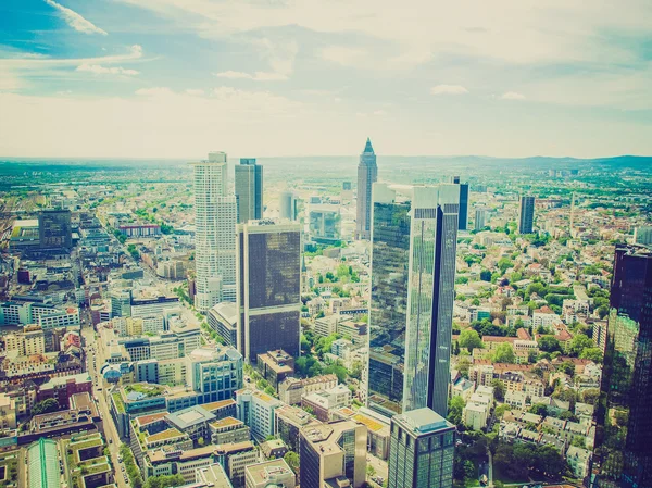 Retro look Frankfurt am Main — Stock Photo, Image