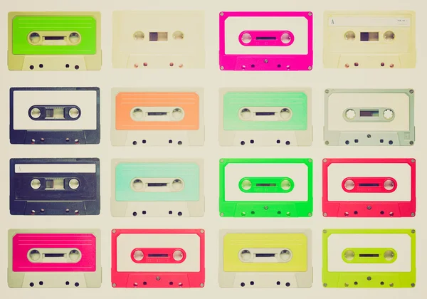 Retro look cassette — Stockfoto