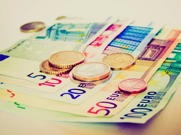 Retro olhar Euros imagem — Fotografia de Stock