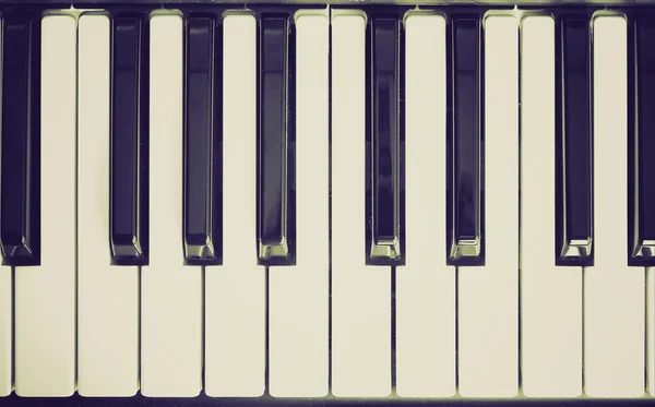 Ретро вигляд Музична клавіатура — стокове фото