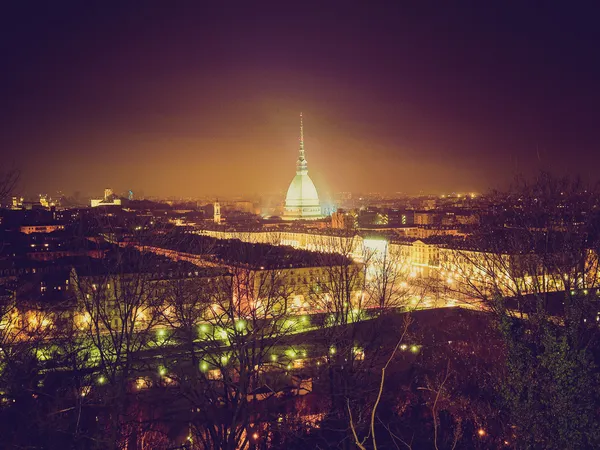 Look retrò Torino vista — Foto Stock
