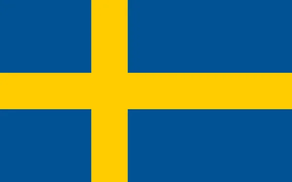 İsveç bayrağı — Stok fotoğraf