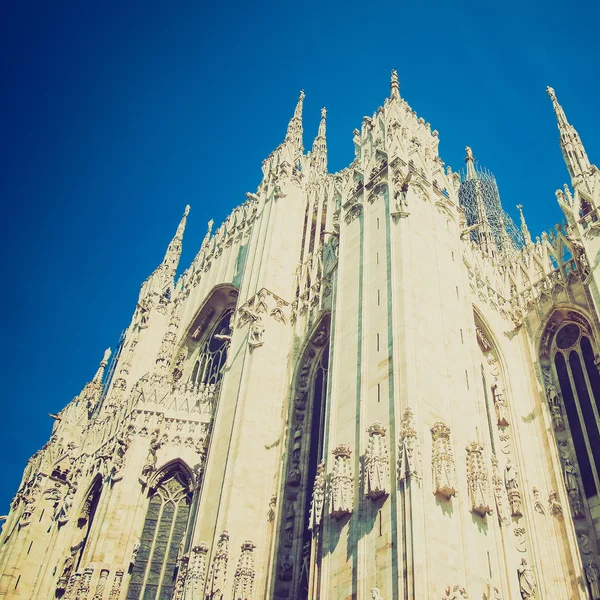 Retro look Duomo, Milan — Stock Photo, Image