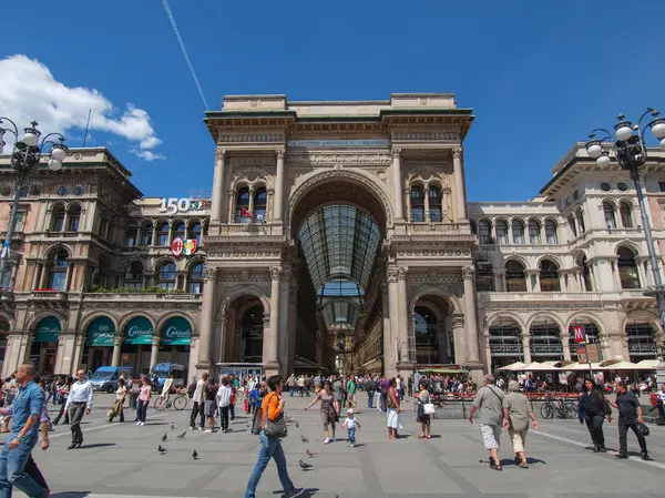 Piazza Duomo Milan — Stockfoto
