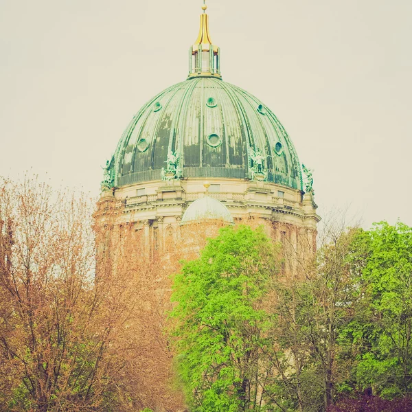 Retro look Berliner Dom — Stock Photo, Image