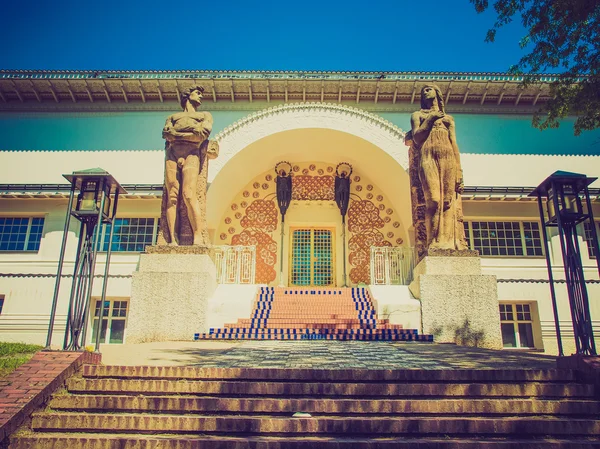 Retro wygląd Ernst Ludwig House w Darmstadt — Zdjęcie stockowe