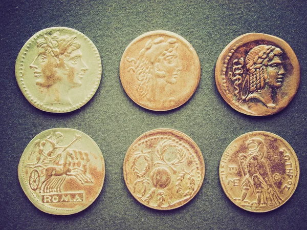 Retro look Roman coins