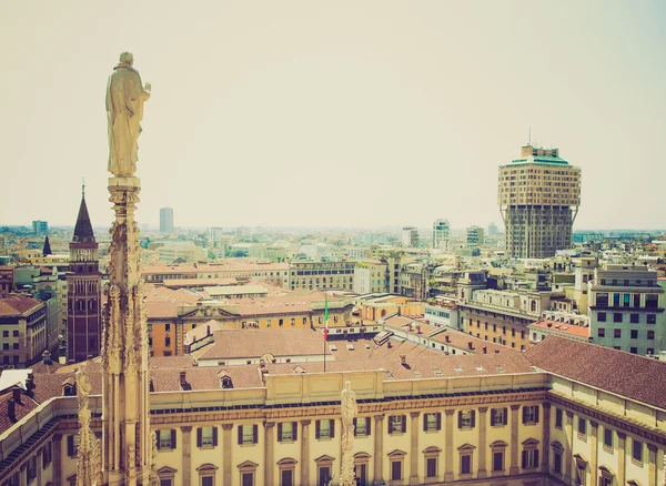 Retro vypadat Milán, Itálie — Stock fotografie