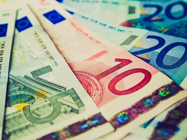 Retro titta euro bild — Stockfoto