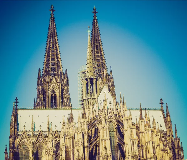 Aspetto retrò Koeln Dom — Foto Stock