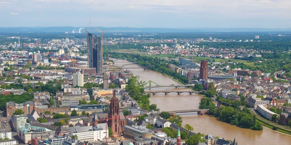 Frankfurt nad Mohanem, Německo - panorama — Stock fotografie