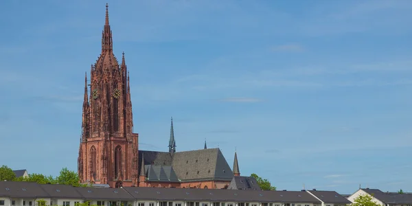 Frankfurt Cathedral - panorama — Stock Photo, Image