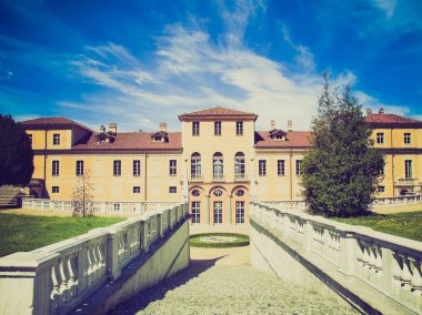 Retro görünüm villa della regina, Torino