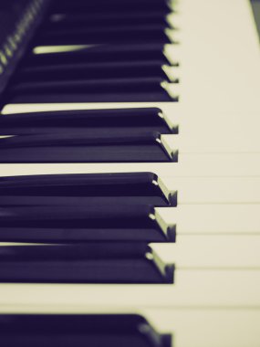 Retro görünüm Müzik klavyesi