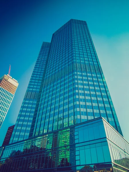 Retro-Look Europäische Zentralbank in Frankfurt — Stockfoto