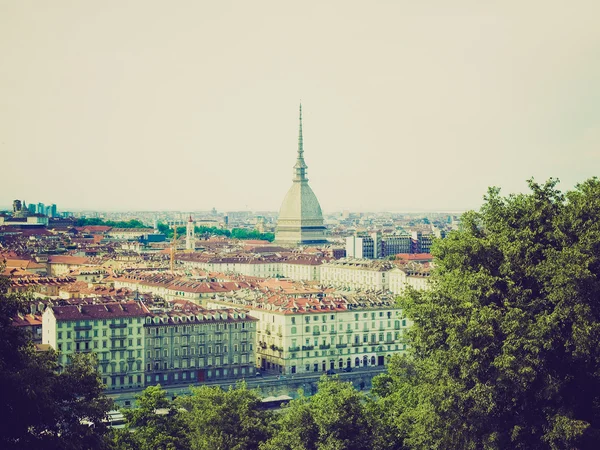 Retro görünüm Torino, İtalya — Stok fotoğraf