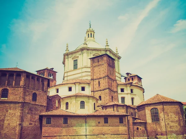 Retro look San Lorenzo church, Milan — Stock Photo, Image