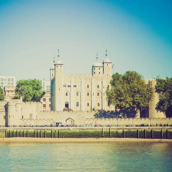 Vintage look Tower of London — Stock Photo, Image